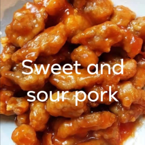 1. Sweet and sour pork